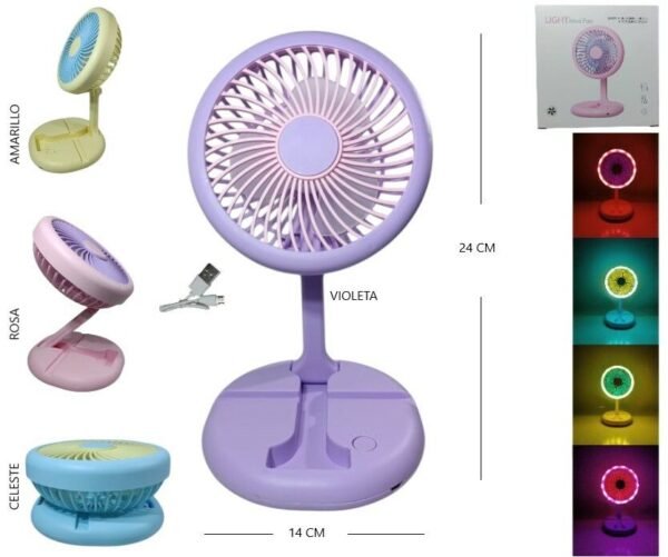 VENTILADOR CON LUZ W1641