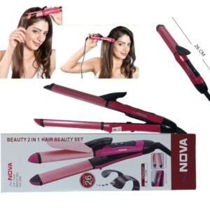 PLANCHITA DE PELO 2 EN 1 LISO Y RIZADORA