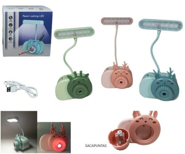 VELADOR DE ESCRITORIO RENO C/SACAPUNTA LED-83046
