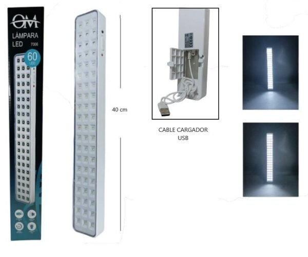 LUZ DE EMERGENCIA 60 LED
