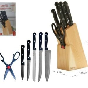 SET DE CUCHILLOS 7PCS CON BASE