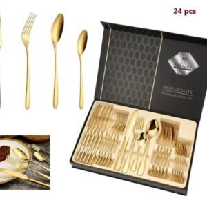 SET DE JUEGO DE CUBIERTOS 24PCS